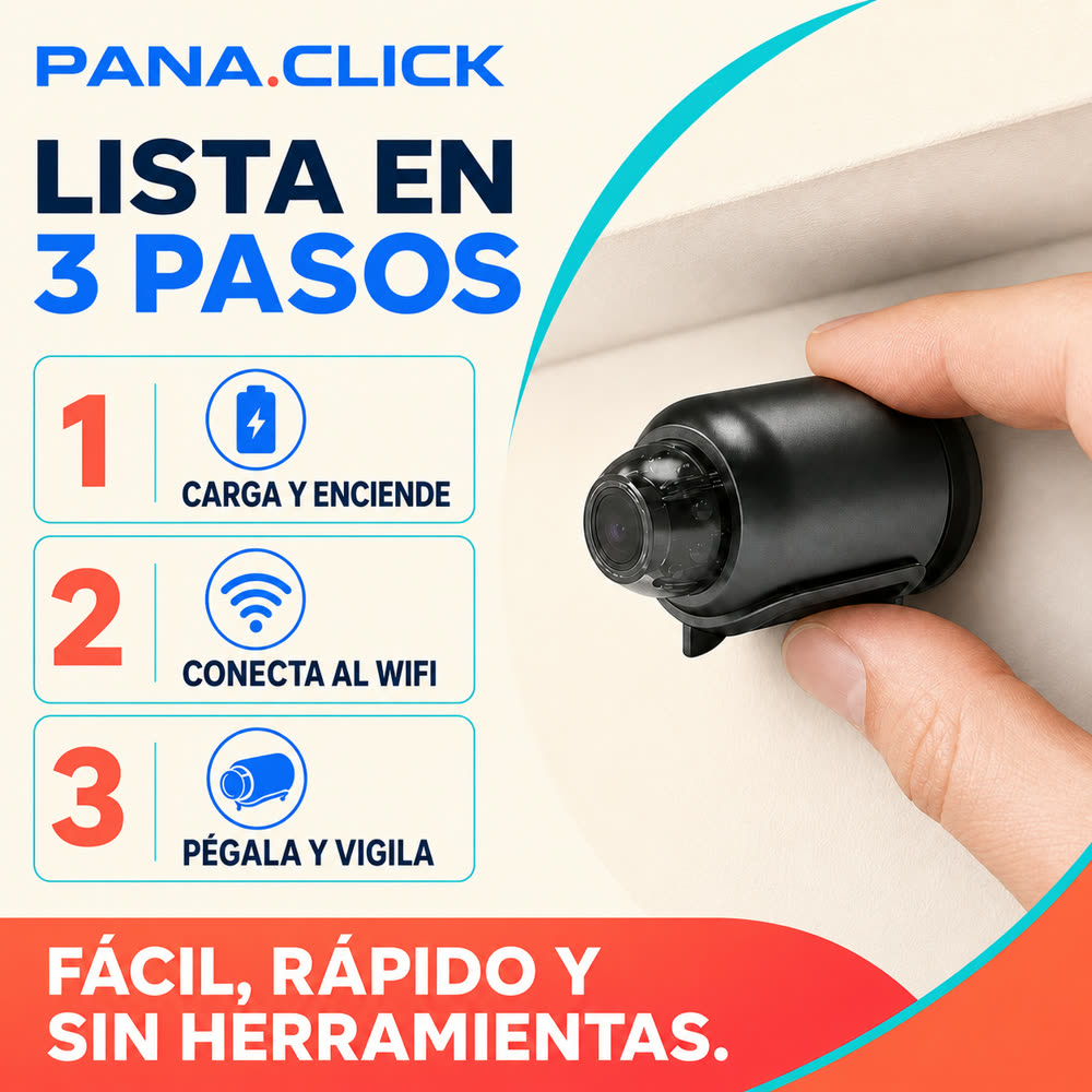 Lista en 3 pasos: cárgala, conéctala al WiFi y pégala