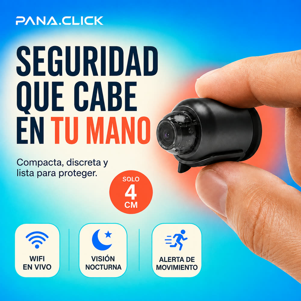 Seguridad que cabe en tu mano — solo 4 cm